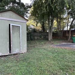 Tool Shed - Wooden - Grey / green Color 
