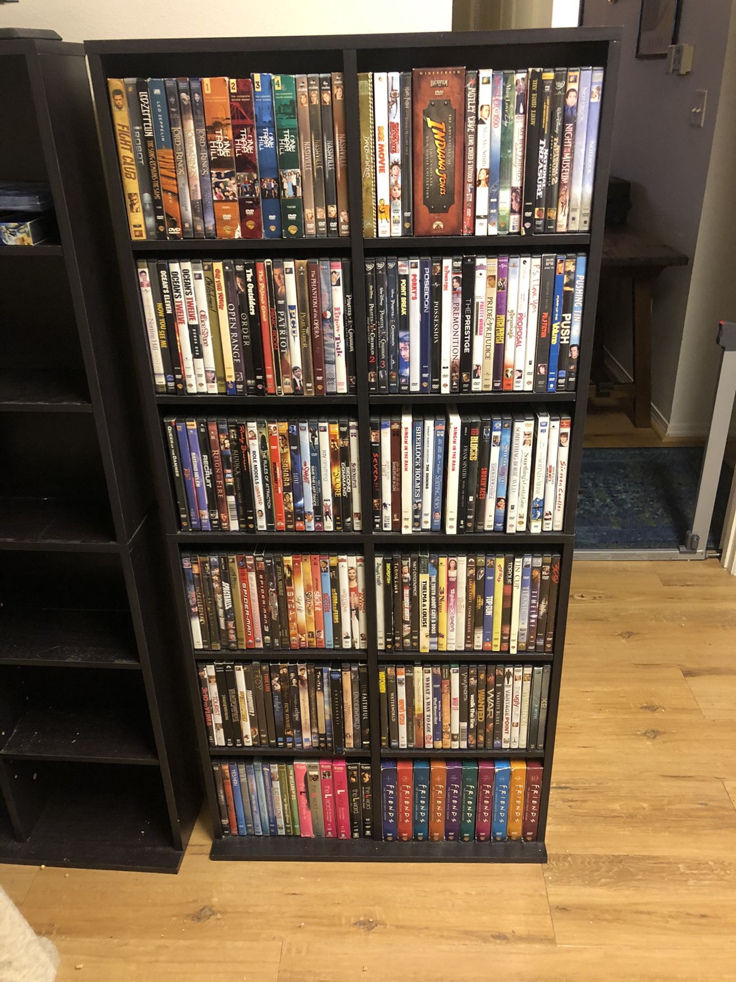 DVD storage shelf