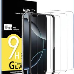 Paquete de 3 protectores de pantalla diseñados para iPhone 17 Pro Max, iPhone 16 Pro Max (6.9 pulgadas), 