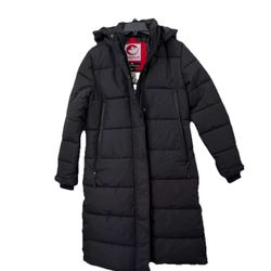 Canada Weather Gear Womens Black Parka Jacket Coat Size M