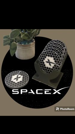 SpaceX Coasters 3-D Printed CUSTOM MADE