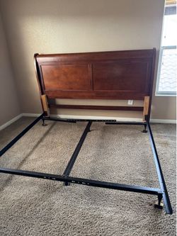 King bed frame.