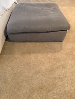 Cloud ottoman, gray color