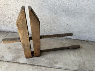 Set of 2 Vintage Wooden Hand Screw Clamps – Woodworking
