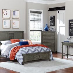 Bedroom Set includes Queen bed, 1 Nightstand, Dresser, and Mirror