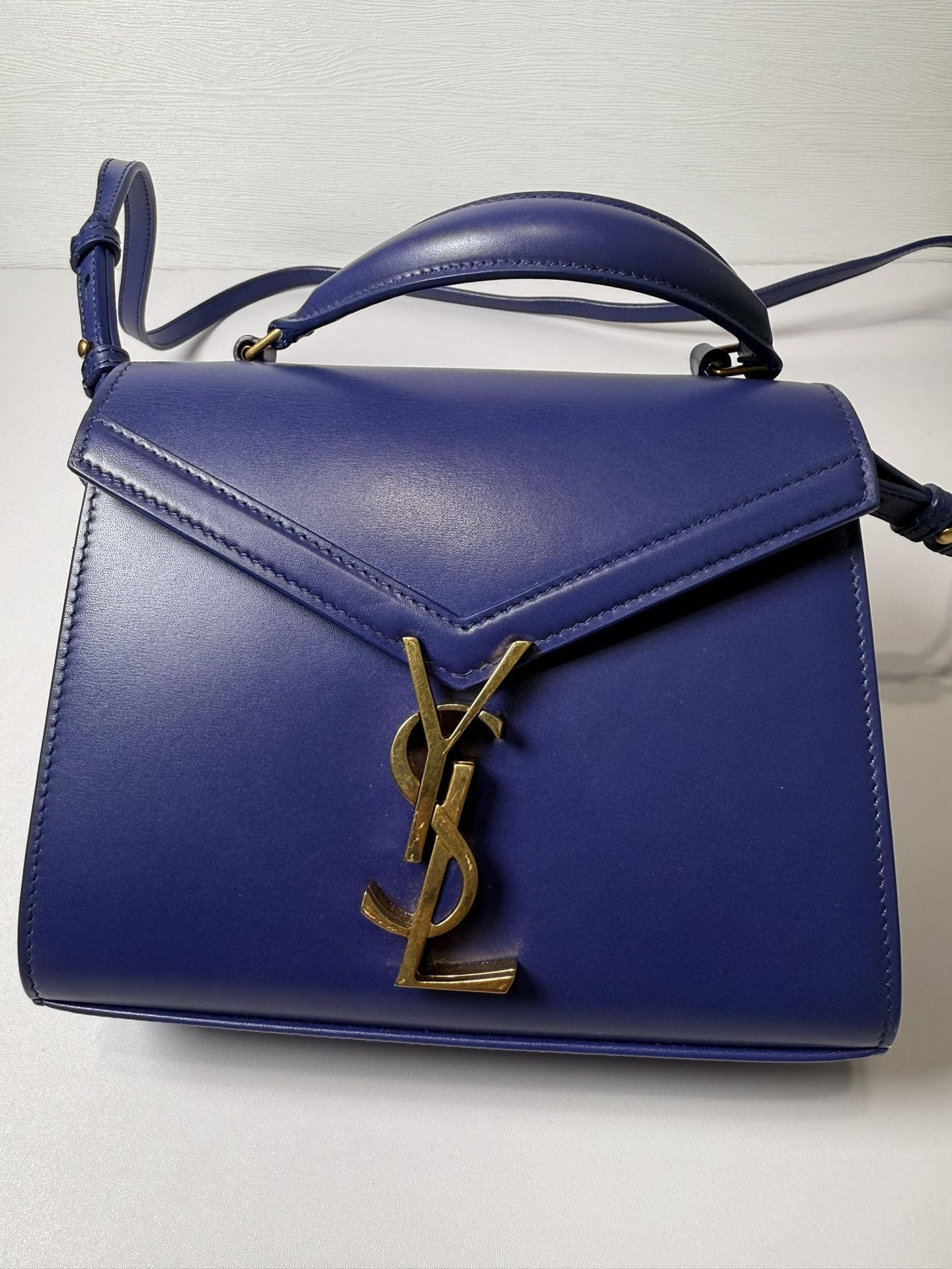 Saint Laurent Cassandra Top Handle Bag Leather Mini