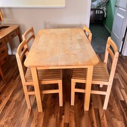 Wood Table And Chairs