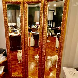 Dressing Antique 3 Part Mirror 