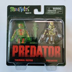 Predator Minimates Arnold Schwarzenegger Thermal DUTCH & Predator Figure Set MOC
