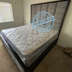 KING SIZE MATTRESS PILLOW TOP COMFORT 12 INCHES MATTRESS FREE BOX SPRING 