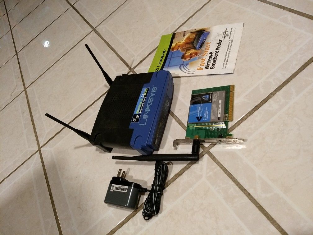 Linksys router and PCI Wi-Fi card