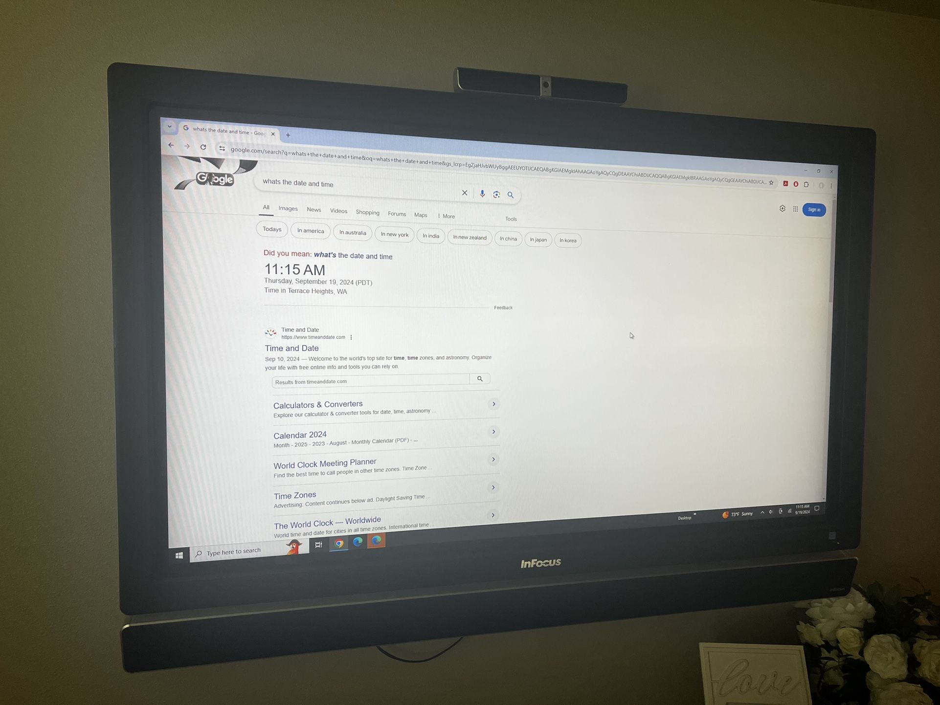 InFocus Touchscreen TV/PC Combo
