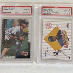 Derek Jeter PSA 10 LOT YANKEES HOF