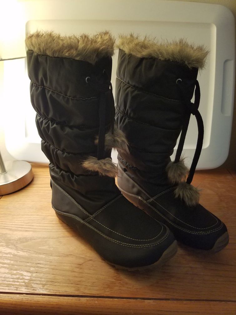 Black Sporto insulated winter boots