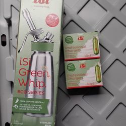 iSI Green Whip Eco Series Stainless Steel  + 20 Professional Chargers 