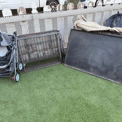 Cage, Corral, Stroller For Dogs