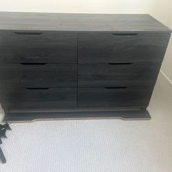 6drawer Dresser Black
