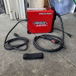 About This Product The WELD-PAK 90i MIG welding machine is a compact and lightweight wire feed welder that can easily connect to a 120V power source. 