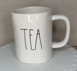 Rae Dunn White Tea Mug