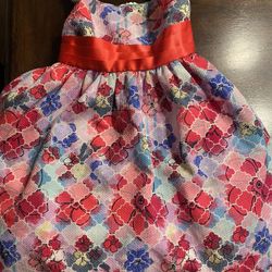 Girls Pink Flower Dress Size 4 By Dorissa #19