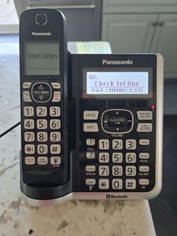 Panasonic landline with digital answer machine.