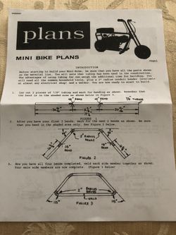 Mini bike frame plans