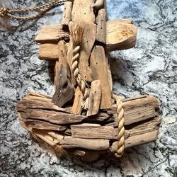 Driftwood Anchor 10” H 8” W 