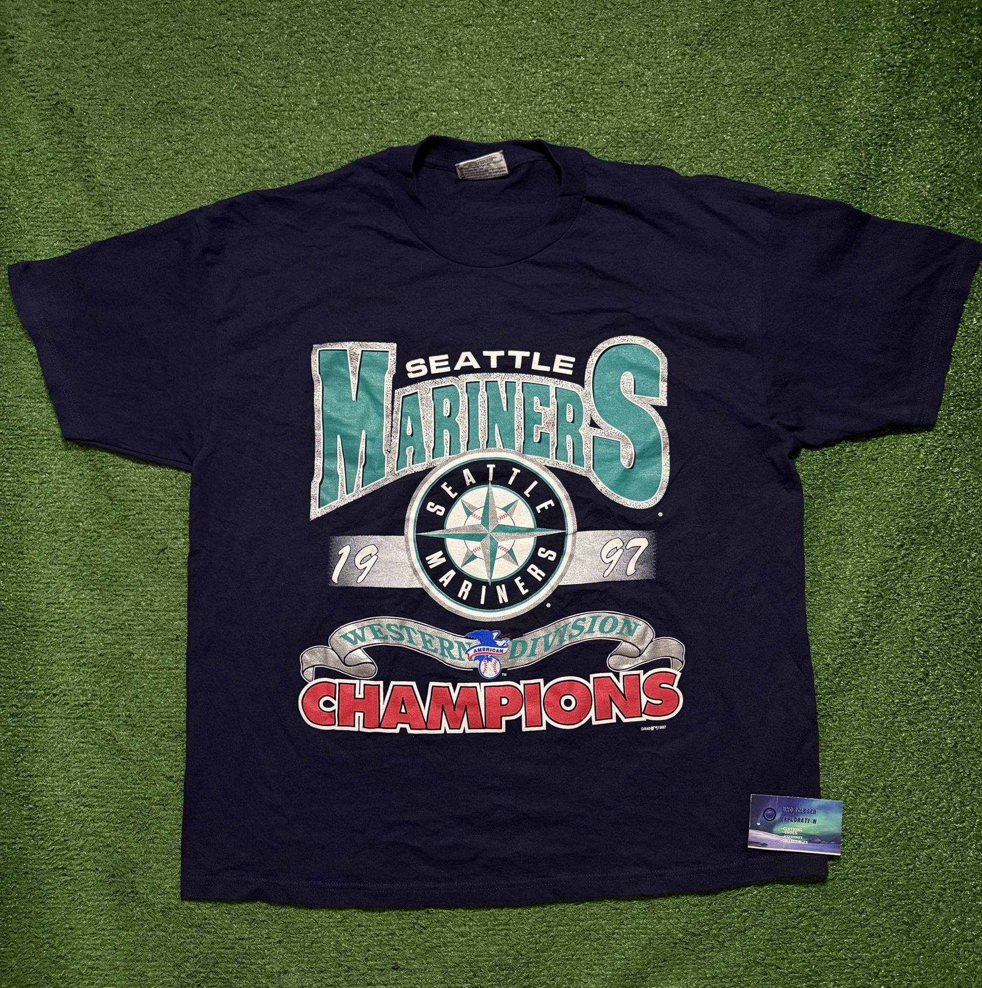 Vintage Seattle Mariners Shirt Western Division Champs X-Large