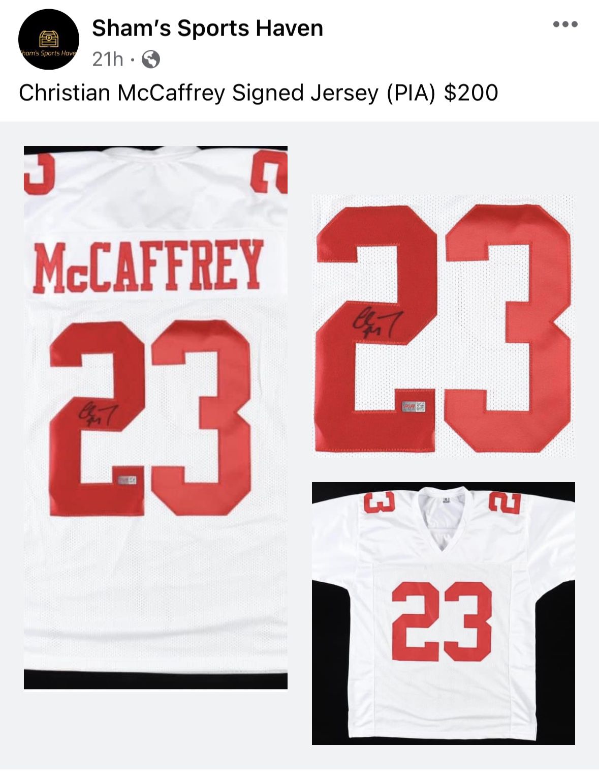 Christian McCaffrey Signed Jersey ) $200 for Sale in Fresno, CA - OfferUp