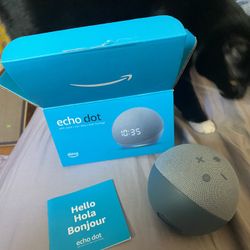 Alexa Home Blue Digital Clock Display 