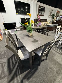 6 PC DINING TABLE SET