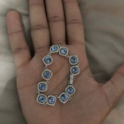 Blue and silver Macy's bracelet #jewellery