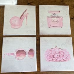 Hollywood Fashion Pictures (set of 4)