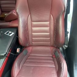 2015 Lexus IS Red Leather Driver Seat