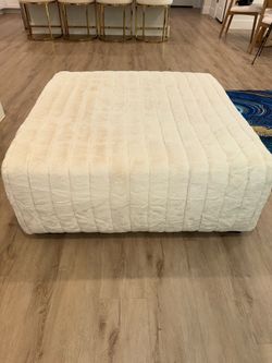 Brand NEW Chandler Ivory Cocktail Ottoman