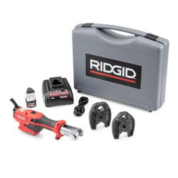 RP 115 Mini Press Tool Kit for 1/2 in. - 3/4 in. Copper & Stainless Fittings with 12V Li-Ion Battery (Includes 6 Items)