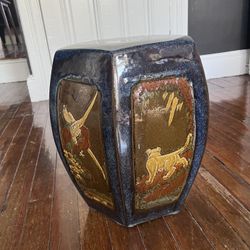Valuable Antique Chinese Stool, Animal Motifs