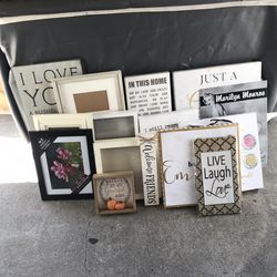 15 Pcs Wall Art Photo Frames Shadow Boxes For Recycle Upcycle