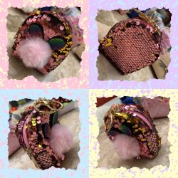 Mini Coin Purse Keychain Change Purse Mini Pouch Bag with Hook 