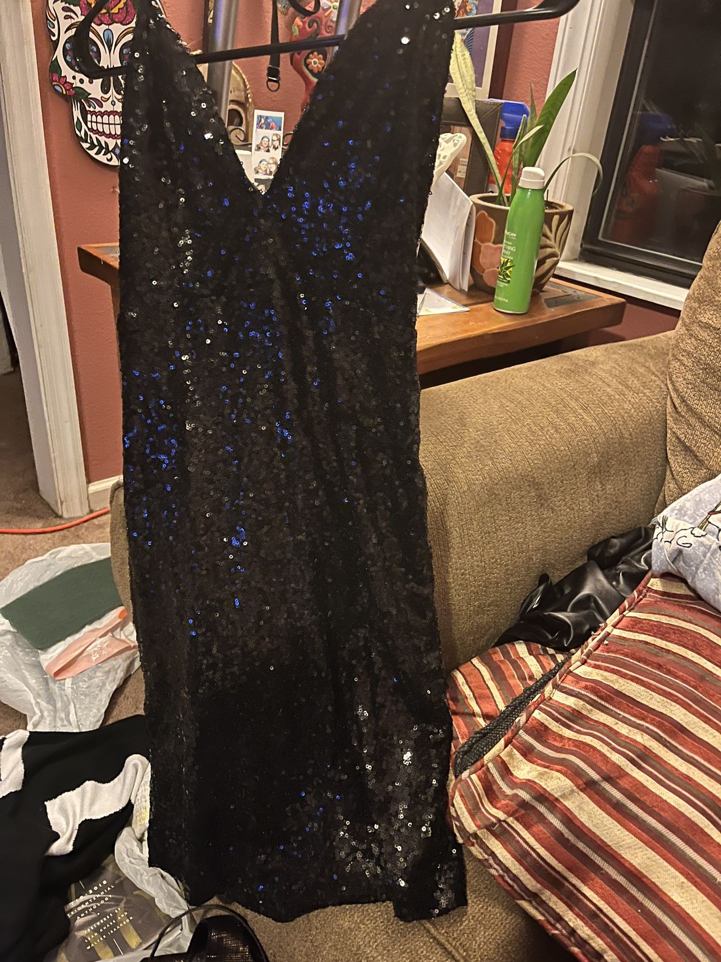 Lulu‘S Black Sequence Cocktail Dress