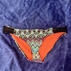 Bright Patterned Bikini Bottom