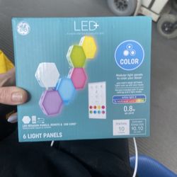 LED+  (6 Pannel) Color Changing Wall Decor