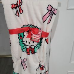 New Christmas Hello Kitty Blanket