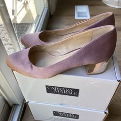 Maybe Pink Silk Kitten Heel 