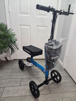 BlessReach Knee Scooter for Adults for Foot Injuries, 8'' Rubber Wheels