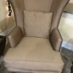 Upholstered Wingback Chair