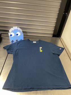 Vintage Champion Shirt Men's Size XL Big C Logo Navy Blue Y2K