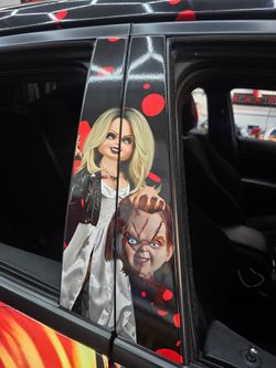 Printed vinyl wrap sticker decal for car pillar