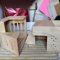 Small pet wood home,2 available