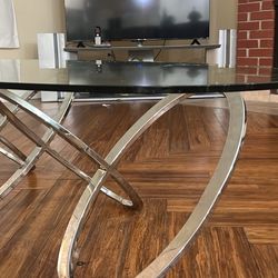 Clear glass Table